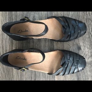 Clark’s leather shoes, size 10